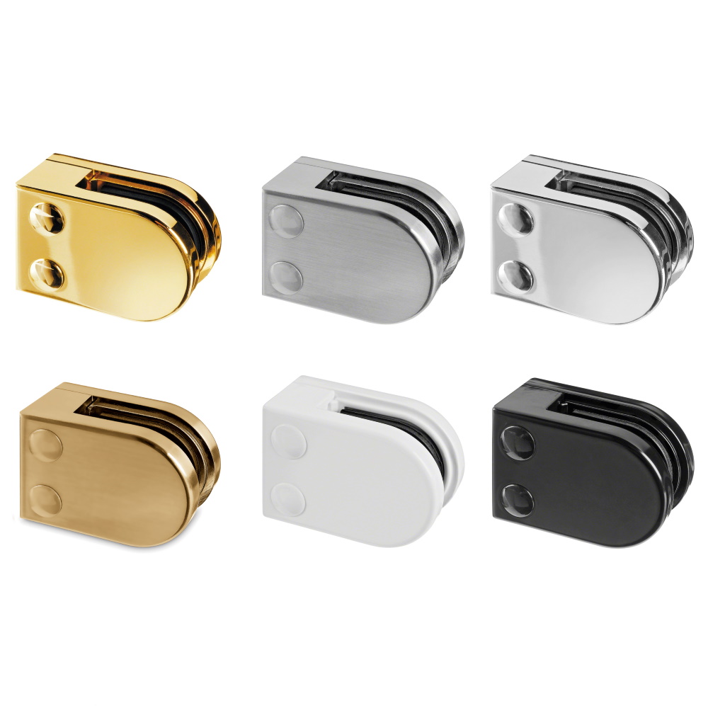 Dshaped Glass Clamp Flat Mount